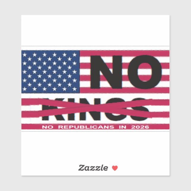 NO KINGS STICKER (Sheet)