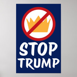 NO KINGS STOP TRUMP Anti-Trump RYBl Protest Poster