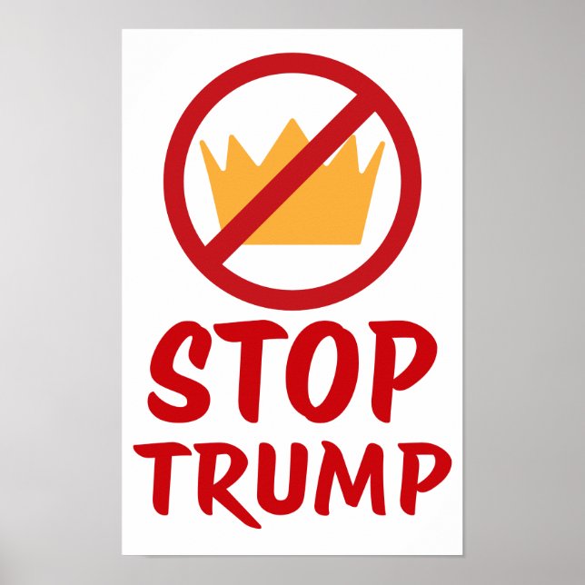 NO KINGS STOP TRUMP Anti-Trump | RYW | Protest Poster (Front)