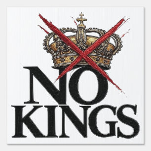 NO KINGS T-Shirt Sign