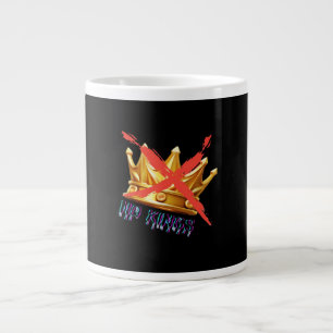 No Kings Trendy Design Giant Coffee Mug
