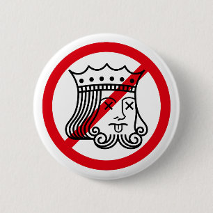 NO KINGS - Trump Protest Button