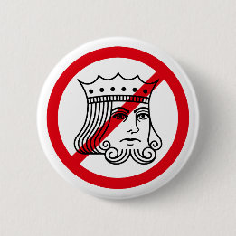 NO KINGS - Trump Protest Button