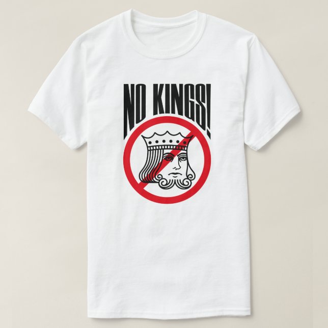 NO KINGS - Trump Protest - T-Shirt (Design Front)
