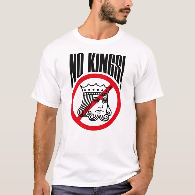 NO KINGS - Trump Protest - T-Shirt (Front)