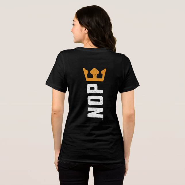 No Kings Two Sided Front Back NOPE Tri-Blend Shirt (Back Full)