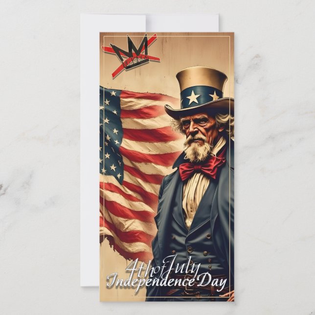 No Kings Uncle Sam Independence Day Art (Front)