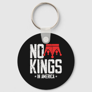 No Kings Vintage Patriotic Freedom Liberty Usa Lib Keychain
