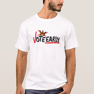 No Kings Vote Early Men's Light-colored T-shirt