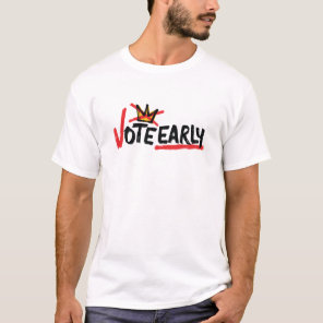 No Kings Vote Early Men's Light-colored T-shirt