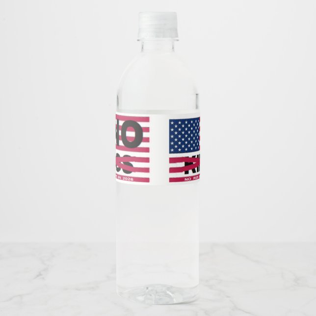 NO KINGS WATER BOTTLE LABEL (Front)