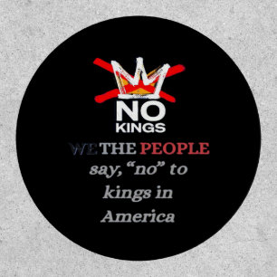No Kings We the People Freedom Classic Style Patch