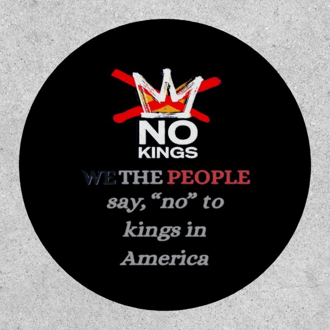 No Kings We the People Freedom Classic Style Patch (Front)