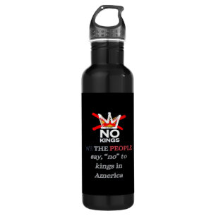 No Kings We the People Freedom Classic Style Stainless Steel Water Bottle