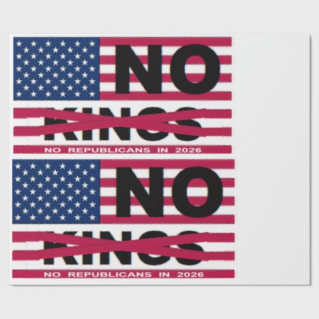 NO KINGS WRAPPING PAPER (Flat)