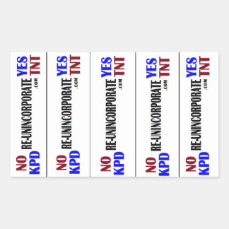 No KPD Yes TNT Rectangular Sticker