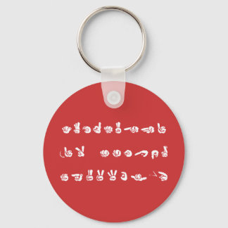 No L ASL Graffiti Keychain