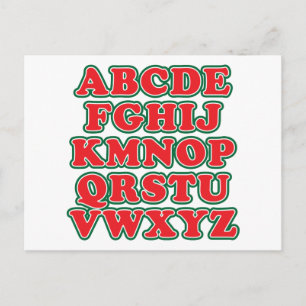 No L Holiday Postcard