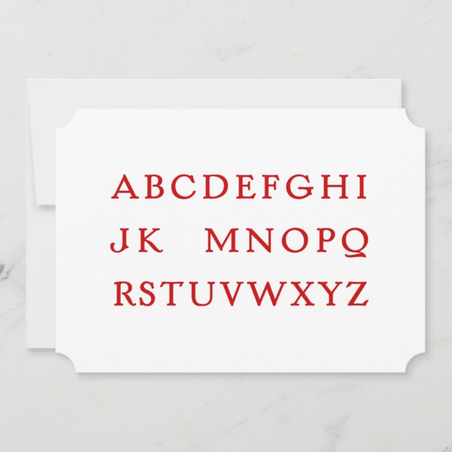 No L "Joke" Alphabet (Front)