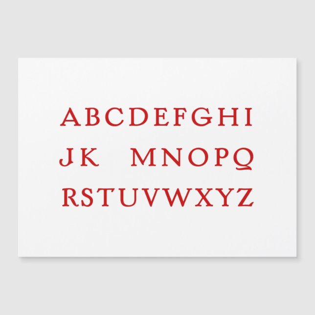 No L "Joke" Christmas Alphabet (Front)