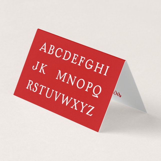 No L Mini Joke Christmas Card (Front)