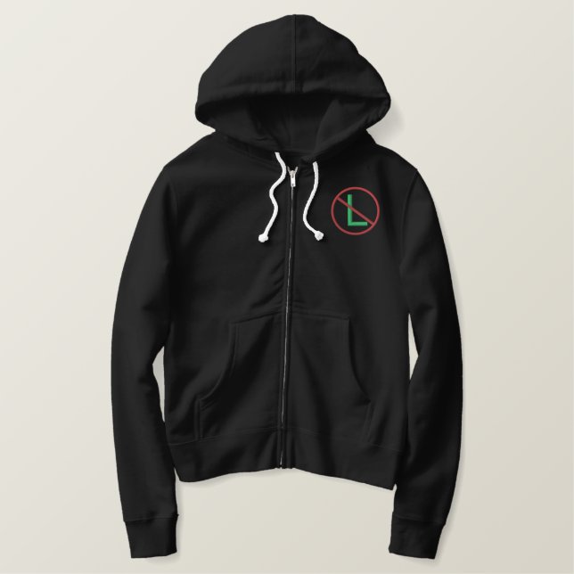 No L (Noel) Embroidered Embroidered Hoodie (Design Front)