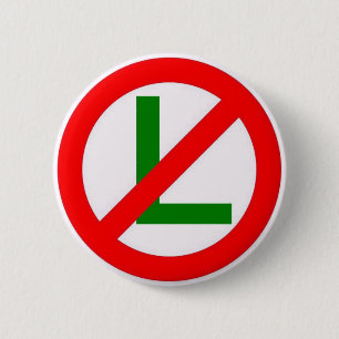 "No L" (Noel) Pinback Button
