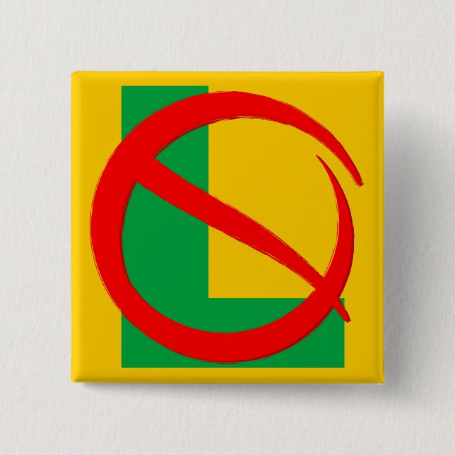 No-L Pinback Button (Front)
