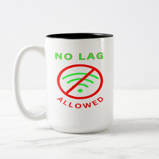 No Lag Around Two-Tone Coffee Mug