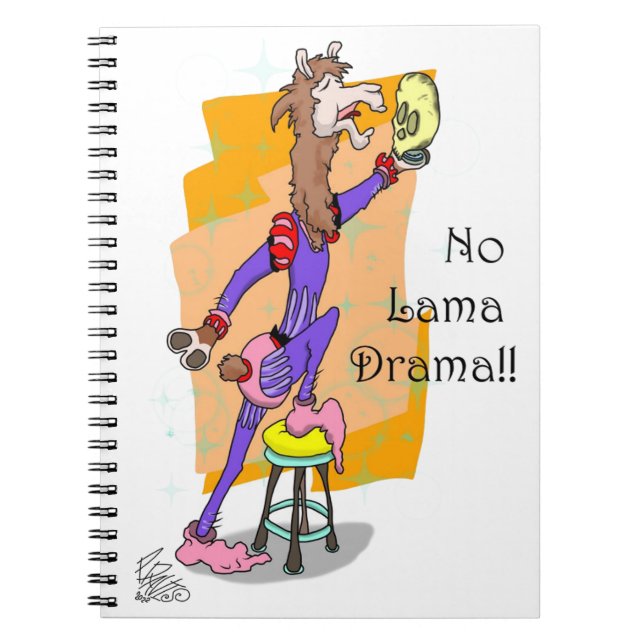 No lama drama  notebook (Front)