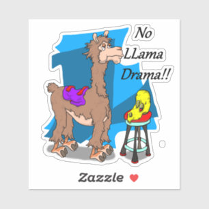 No Lama Drama!! Sticker