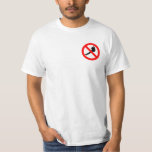 No Leaf Blowers Logo T-shirt at Zazzle