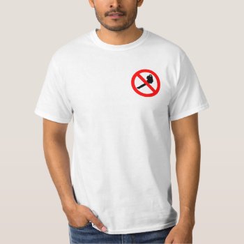 No Leaf Blowers Logo T-shirt by Blakemoreln at Zazzle
