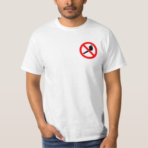 No Leaf Blowers Logo T_Shirt