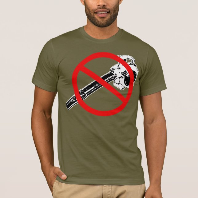 No Leaf Blowers T-Shirt (Front)