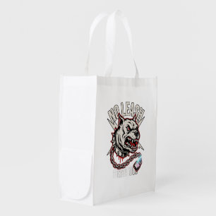 No Leash Pitbull Long Sleeve Grocery Bag