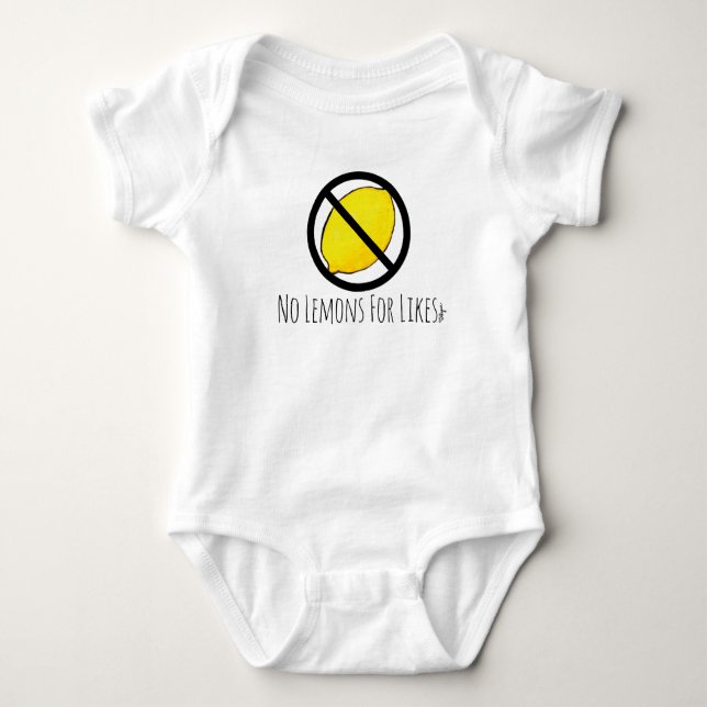 No Lemons for Likes Baby Bodysuit (Front)