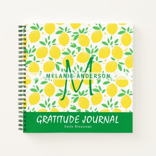 No Lemons Gratitude Blessing Thankfulness Journal