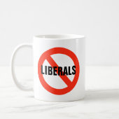 NO LIBERALS Mug (Left)