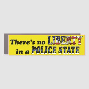 No Liberty Bumper Magnet