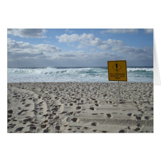 No Lifegaurd Cards (Front Horizontal)