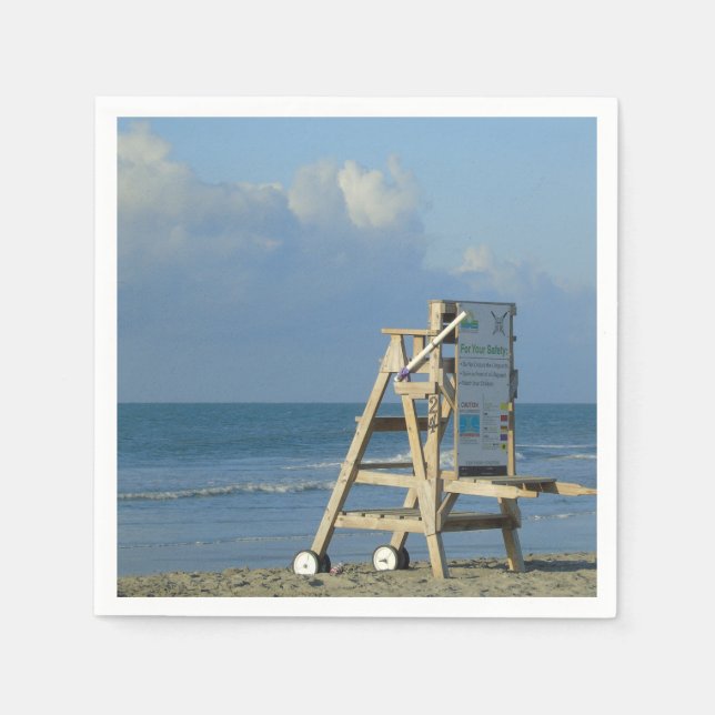 No Lifeguard On Duty Napkins (Front)