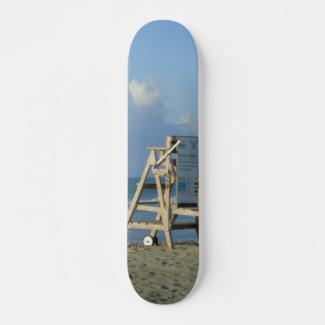 No Lifeguard On Duty Skateboard Deck (Front)