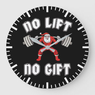 No Lift No Gift Santa Claus Gym Christmas Xmas' Sticker