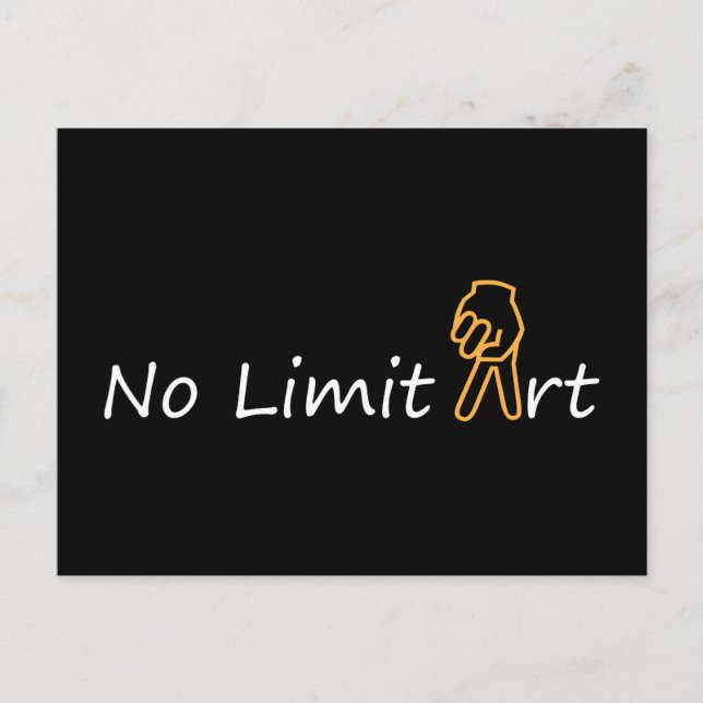 NO LIMIT ART & sign PEACE - FREEDOM - LIBERTY Postcard (Front)