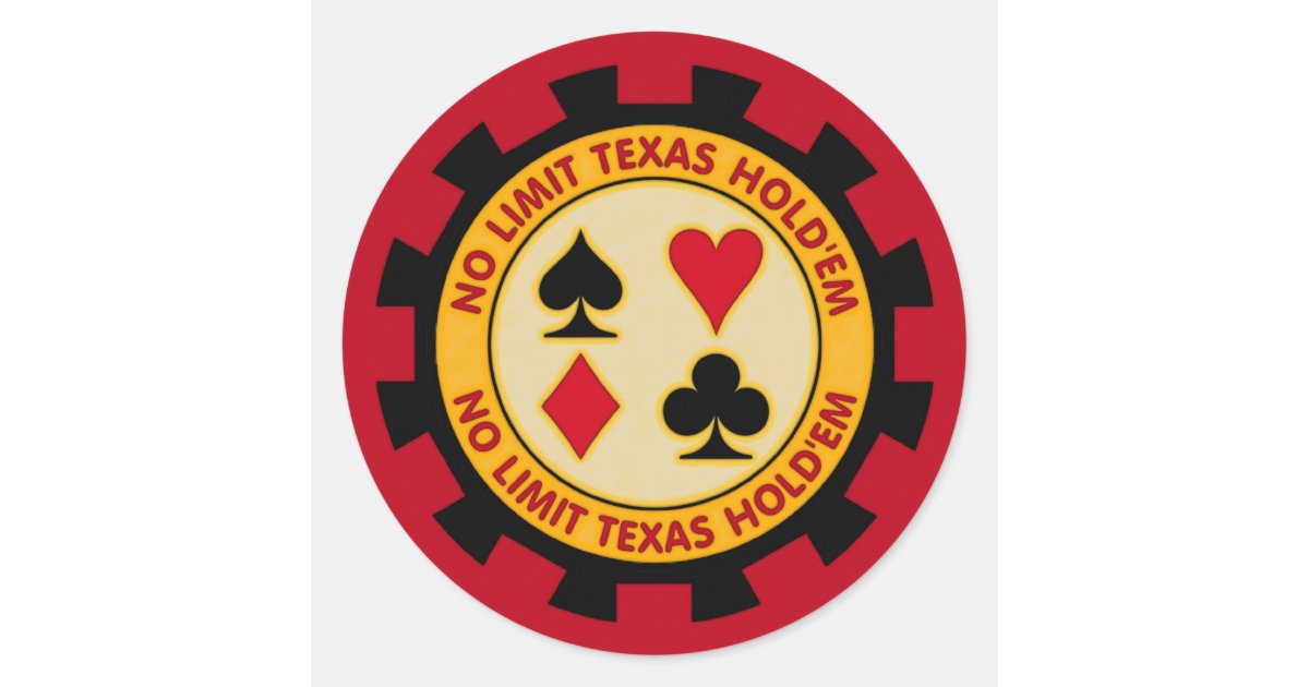 POKER CARDS AND CHIPS Texas Holdem Casino Vegas' Sticker