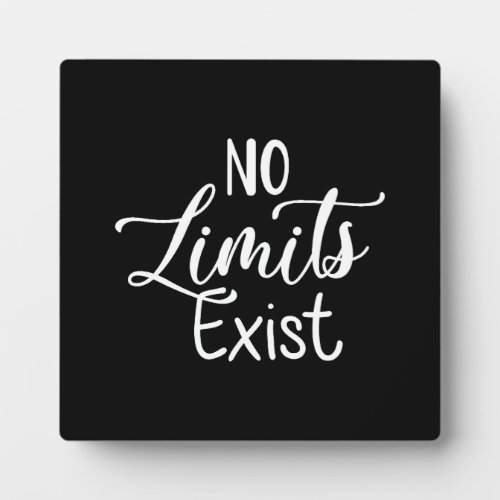 No Limits Exist _ Gym Hustle Success Motivation Plaque