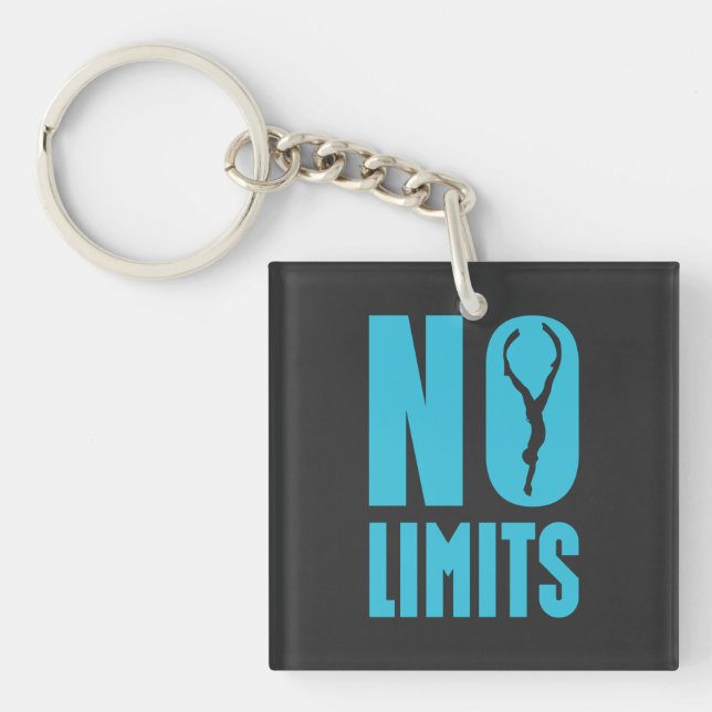 No Limits Freediving   Keychain (Front)