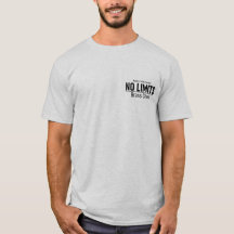No Limits front and back gray T-shirt