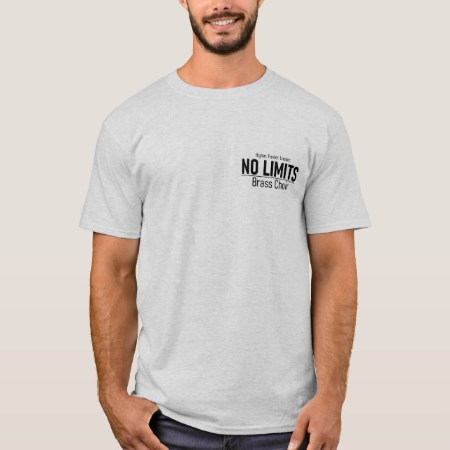 No Limits front and back gray T-shirt (Front)